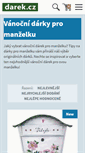 Mobile Screenshot of pro-manzelku-vanocni.darek.cz